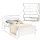 Artiss King Single Bed Frame & S-Shape Shelf Set - Pine Wood, White Finish, Eco-Friendly, Spacious Storage, 216x118x94cm
