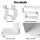 Artiss King Single Pine Wood Trundle Bed & White S-Shape 6-Tier Display Shelf Set - Space-Saving Style & Functionality