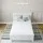 Artiss King Single Pine Wood Trundle Bed & White S-Shape 6-Tier Display Shelf Set - Space-Saving Style & Functionality