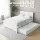 Artiss King Single Pine Wood Trundle Bed & White S-Shape 6-Tier Display Shelf Set - Space-Saving Style & Functionality