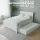 Artiss King Single Trundle Bed Frame & Bedside Table Set - Solid Pine Wood, White Finish, Space-Saving with Storage