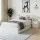 Artiss Aura Bed Frame & Pepe Bedside Table Set – White, Durable Particleboard, USB Ports, Storage Drawers, Modern Design