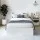 Artiss Aura Single Bed Frame with USB Charging Ports & 2 Drawers, White Particleboard, Includes Bedside Table with Shelf
