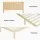 Artiss BRUNO Queen Bed Frame with Rattan Headboard, Solid Pinewood Base, Easy Assembly, Fits Australian Mattresses