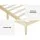 Artiss Bruno Single Bed Frame - Solid Pinewood Base, Timber Platform with Reinforced Slats, Fits Standard AU Mattress