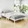 Artiss Sofie Queen Bed Frame - Solid Pine Wood, White Finish, Sturdy Plywood Slats, Compatible with Trundle Drawers
