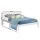Artiss Sofie Queen Bed Frame - Solid Pine Wood, White Finish, Sturdy Plywood Slats, Compatible with Trundle Drawers