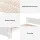 Artiss Double Size Bed Frame Wooden Platform with 2 Storage Drawers, Solid Pine, White, Sturdy and Eco-Friendly