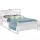 Artiss Queen Size Wooden Bed Frame – Solid Pine, White, Eco-Friendly, with Plywood Slats, Steel Fixings & Storage Space