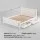Artiss Queen Wooden Bed Frame with 2 Storage Drawers, Solid Pine, White, Fits Australian Mattress, Eco-Friendly Paint