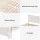 Artiss Queen Wooden Bed Frame with 2 Storage Drawers, Solid Pine, White, Fits Australian Mattress, Eco-Friendly Paint