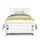 Artiss Rio Single Bed Frame with 2 Drawers, Pine Wood, White Finish, Strong Timber Slats, Eco-Friendly Paint