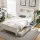 Artiss King Single Wooden Bed Frame Pine Timber with 2 Storage Drawers, Headboard Shelves, White, Kids/Adults