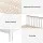 Artiss Double Size White Wooden Bed Frame with Storage Drawers – Solid Pine, Plywood Slats, Classic Two-Tone Design