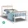 Artiss Pony Single Size White Wooden Bed Frame - Solid Pine, Two-Tone Design, Sturdy Construction, Child & Adult Use
