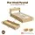 Artiss Aura King Single Bed Frame Natural with Headboard 2 Drawers USB Ports Platform Storage Base 224x111cm