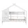 Artiss Kids Single House Bed Frame with Storage and 14-Slat Montessori Design White