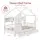 Artiss Kids Single House Bed Frame Solid Wood White, Montessori Design with 3 Bookcase Storage, 2 Drawers, Easy Assembly
