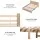Artiss Queen Size Bed Frame - Elegant Acacia Wood, Modern Design, Silent, Sturdy, No Box Spring Needed, Easy Assembly