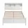 Artiss Conqueror Queen Bed Frame White Solid Pine Headboard Storage Hinged Shelf Plywood Slats Reinforced