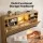 Artiss Double Bed Frame with Storage 4 Drawers USB Type-C Night Light Wooden Platform Natural