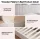 Artiss King Single Bed Frame Set with Bedside Tables USB Charging Beige