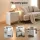 Artiss King Single Bed Frame Set with Bedside Tables USB Charging Beige