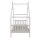 Artiss Kids Single House Bed Frame White – Solid Timber, Montessori Floor Bed with Storage, Pine Wood, 196x96x150cm