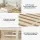 Artiss Double Bed Frame Wooden Pine with 3 Storage Shelves, White, Sturdy Slatted Base, Headboard, Kids/Adults