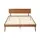 Artiss Queen Size Walnut Bed Frame with Pinewood Construction, Sturdy Slats, Easy Assembly, and Modern Design
