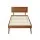 Artiss Splay Single Bed Frame, Pinewood, Walnut Finish, Sturdy Slats, Easy Assembly, Fits Standard Australian Mattress