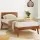 Artiss Splay Single Bed Frame, Pinewood, Walnut Finish, Sturdy Slats, Easy Assembly, Fits Standard Australian Mattress