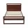Artiss Witton King Single Bed Frame Solid Pinewood Slats Flat Bed Head Walnut Easy Assembly