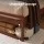 Artiss Witton King Single Bed Frame Solid Pinewood Slats Flat Bed Head Walnut Easy Assembly