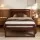 Artiss Witton King Single Bed Frame Solid Pinewood Slats Flat Bed Head Walnut Easy Assembly