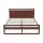 Artiss Witton Queen Wooden Pine Bed Frame with Flat Bed Head and Slatted Base Walnut 300kg Capacity