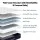 RoomSense Queen 34cm Medium Soft Gel Mattress and Oatmeal Wooden Bed Frame Bundle with Tencel Cover