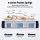 RoomSense Queen 34cm Medium Soft Gel Mattress and Oatmeal Wooden Bed Frame Bundle with Tencel Cover