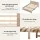 RoomSense Queen 30cm Medium Firm Latex Mattress and Pine Bed Frame Bundle Euro Top Oatmeal Natural Pine