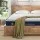 RoomSense Queen 30cm Medium Firm Latex Mattress and Pine Bed Frame Bundle Euro Top Oatmeal Natural Pine