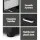 Artiss CADEN Black Bedside Table, 2 Drawers, PVC Leather, 48x40x50cm, Modern MDF Frame, Aluminium Handles, Easy Assembly