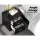 Artiss CADEN Black Bedside Table Set of 2 - Modern PVC Leather, 2 Drawers, MDF Frame, 48.5x40x50cm, Stylish Aluminium