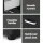 Artiss CADEN Black Bedside Table Set of 2 - Modern PVC Leather, 2 Drawers, MDF Frame, 48.5x40x50cm, Stylish Aluminium