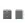 Artiss CADEN Grey Bedside Table with 2 Drawers - Linen Fabric, MDF Frame, Aluminium Handles, 46x40x50cm