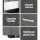 Artiss CADEN Grey Bedside Table with 2 Drawers - Linen Fabric, MDF Frame, Aluminium Handles, 46x40x50cm