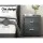 Artiss Caden Grey Bedside Table Set of 2 with Fabric, 2 Drawers, MDF Frame, 46x40x50cm - Modern Bedroom Side Table