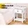 Artiss EMMA White Bedside Tables - 2 Pack, Solid Paulownia Wood, 1 Drawer & Shelf, No Assembly, 40x30x53.5cm
