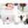 Artiss BISSET French Provincial Bedside Table 2 Drawers White Paulownia MDF Cabriole Legs Vintage Knobs