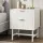 Artiss White Bedside Table with MDF Frame - 2 Drawers, Metal Runners, 43.5x39x55cm - Stylish Bedroom Storage Solution