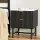 Artiss Bedside Table MDF 43.5x39x55cm Black - 2 Drawers, Stylish Bedroom Storage, Easy Assembly, 1-Year Warranty